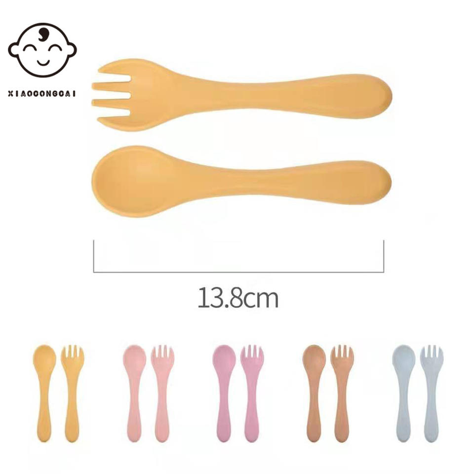 silicone fork and spoon