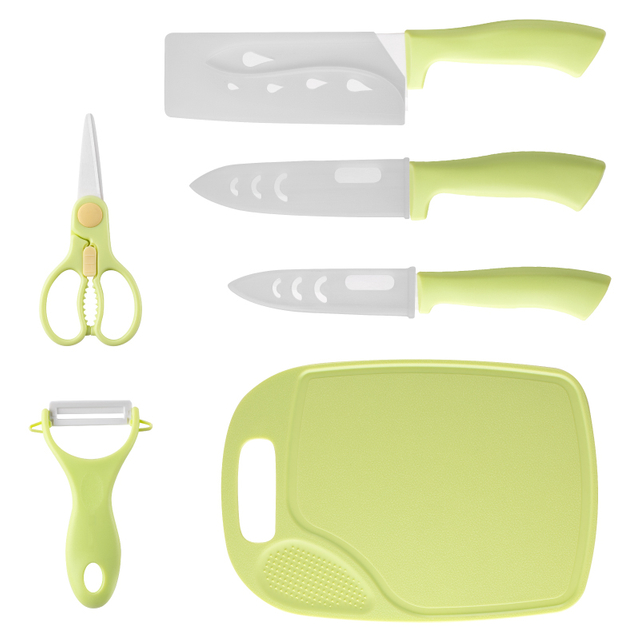 6 Pcs Ceramic Knives Set
