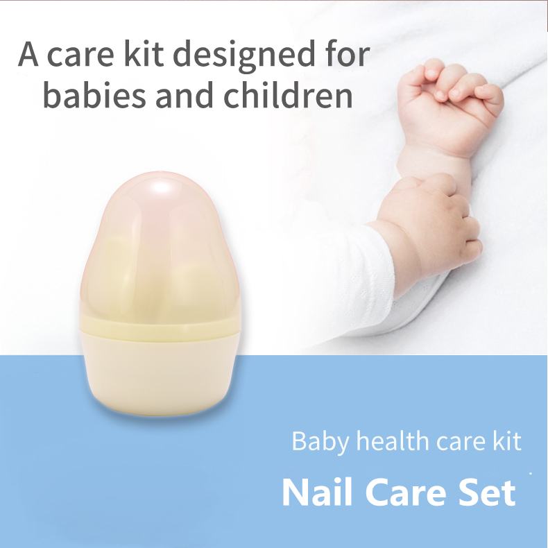 4.cute shape baby nail care set