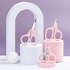 Stainless Steel Round Head Baby Nail Scissors Eco-friendly ABS 